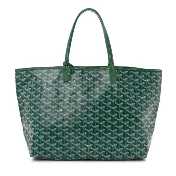 Goyard Handbags - Goyard Green Geometric Tote Bag with Structured Design